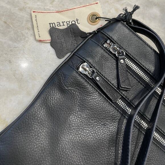 Margot Black Leather crossbody purse - Picture 10 of 14